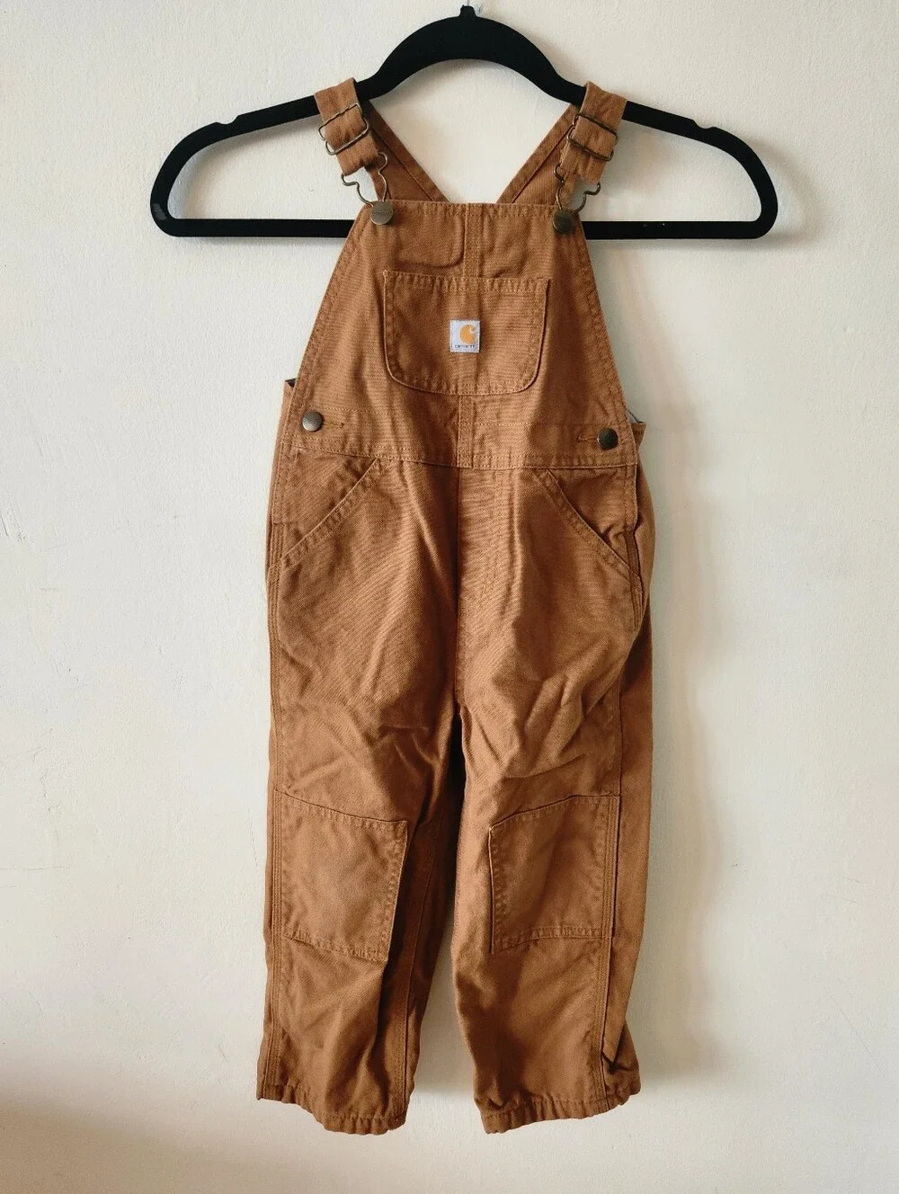 CARHARTT Duck Canvas Flannel Lined Overalls